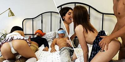 Real Swingers Share Their Secrets: Foursome Swinger Group Sex with Creampie