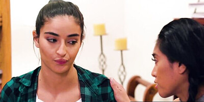 Romantic Ember Snow and Emily Willis - big ass scene - Girls Way