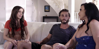 Nasty step-mom Jennifer White shares her stepsons wifey Spencer Bradley with him