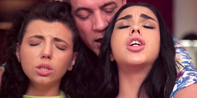 Babes in heat Mini Mitzi and Black Angel needs pussy drilling right away