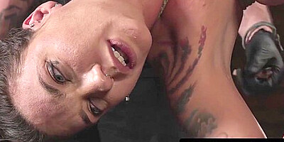 The Pope And Rocky Emerson - Tattooed Sub Squirts While Her Dom Torments Her Vag