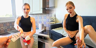 My Sweet Housekeeper Knows how to get a Raise by Spreading Her Legs /