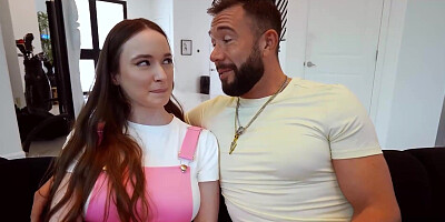 FamilyHandle.com - Hazel Moore adores step-brother's chocolate-colored fuck-stick until popshot