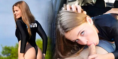 Quick Blowjob in the Car