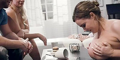 Brunette Joins In A Wild Threesome Fuck With Natasha Nice