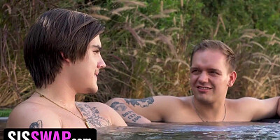 Poolside Temptations: A Deep Analysis Extended Cut Pt.1 With Coco Lovelock & Theodora Day - SisSwap