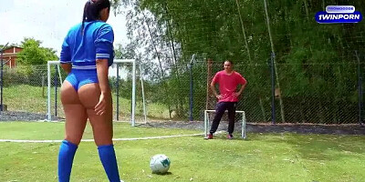 Fucking Outdoors on the Public Sports Field with Her Soccer Coach Dani Clark....