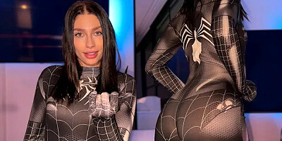 Stepsister Dressed as Spidergirl Wants Me to Leave Her Pussy Full of Cum