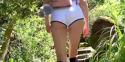 Elena Koshka - Elena Couldnt Hold It In So She Pees In The Back Seat