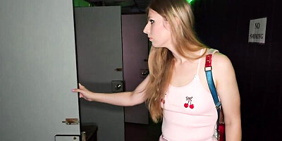 Sexy doll in stockings Winter Flynn gives a very nice handjob