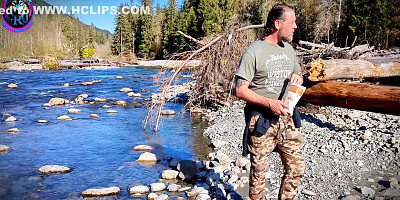 Simone Ryder Hiking And Runs From A Bear. Finds Rick Ruff For Help!