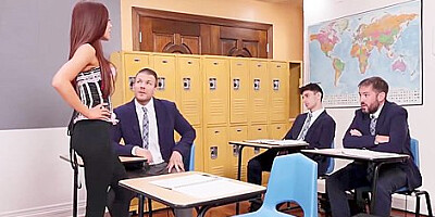 Petite And Her Teacher Are Fucked By Student 18+ With Shay Sights And Vanna Bardot