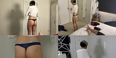 I needed stepdad's opinion but got his creampie instead