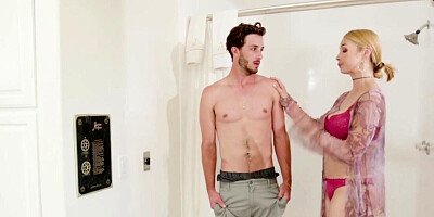 Lovely impales twat on cock and gets fucked