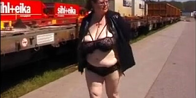 Gigantic titted granny gretl