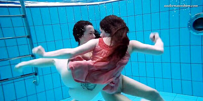 Elegant Liza and Alla's poolside xxx