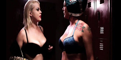 Plastic Jezebelle Bond and Nadia White - natural tits