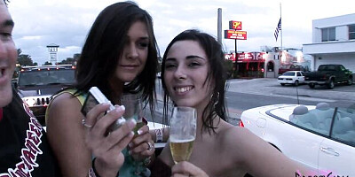 Attractive sweet one at public flashing xxx