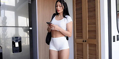 My Stepbrother Spies on Me while Im Taking a Shower, I get Mad and Give Him ...