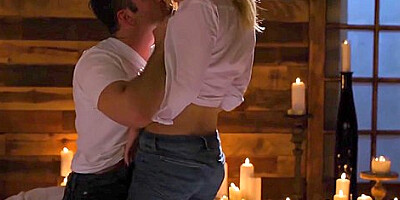 Lustful Blonde has an erotic love making session with her hung man Chad White