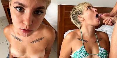 Oral Creampie Compilation 2 - Cumshot in Mouth, Cum Swallowing and Eating