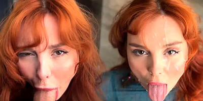 Хочешь Я Сниму С Тебя Штаны И Ты Кончишь Рыжей Шлюхе В Рот?