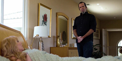 Voluptuous Stepmom Karen Fisher Hides Her Stepson Under The Covers! ALMOST CAUGHT!