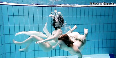 Water xxx with classy female from Underwater Show