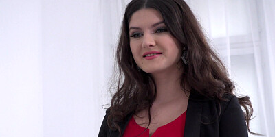 ...Spanking in the ass for hot secretary Francesca Dicaprio...