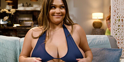 XXL bosoms Ebony gawped by COUGAR neighbor