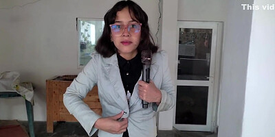 Enf Latina Teen 18+ Reporter Stripped