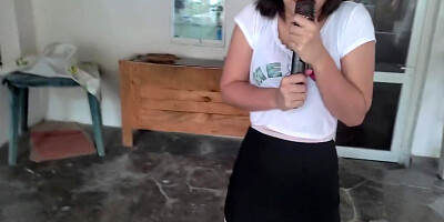 Enf Latina Teen 18+ Reporter Stripped