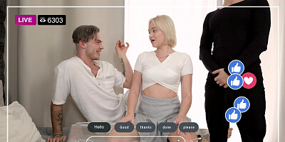 Insatiable Blonde Craves Two Cocks