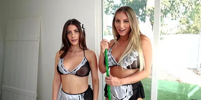 Two Sexy Curvy Maids Agreed to Make a Sex Tape Tru Kait Kayley Gunner