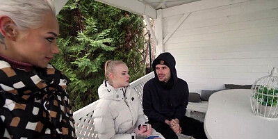 SWAP4K. A young couple seduced a girl and nailed her in a threesome while her boyfriend was watching