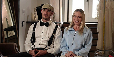 Rebel Rhyder In White Stained Wedding