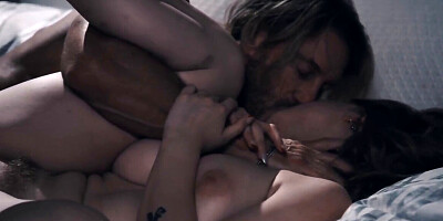 Spicy sensual sex with horny couple in their bedroom