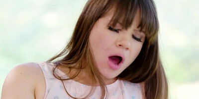 Petite latina satisfying her lesbian boss in the office