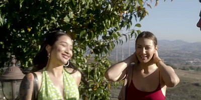 PURE TABOO - Uncomfortable Bella Rolland Caught Stepsister Avery Black Sucking Creepy Tour Guide