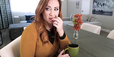 Naughty Stepsiblings: Stepmom's Pussy and Tits Shared Between Two Hungry Cocks