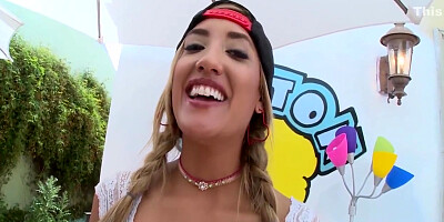 Mike Adriano And Chloe Amour - Pigtails And Ass Fucked 12 Min