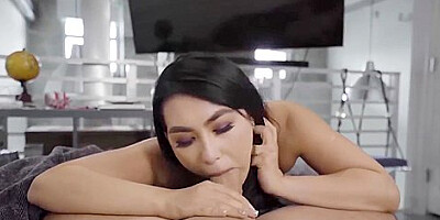 Thick Asian Stepsister Spreads Her Legs For Stepbrothers Fat Long Cock - Mina Moon