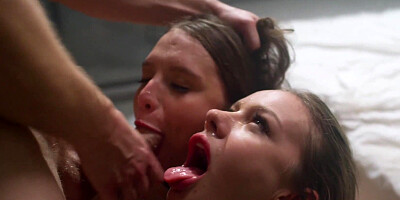 ...Hardcore threesome MMF threesome with Izzy Lush and Noami Swann...