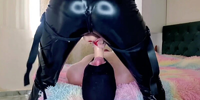 Deepthroat Training Trains Slaves Throat With Her Strapon. Sexy Ass - Dominatrix Nika