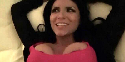 PUBA featuring Romi Rain's brunette action