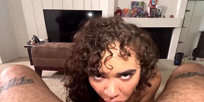 BJ Raw - Natural Naudi Nala brunette deepthroat porno