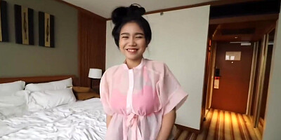 JohnTronX - Unboxing - a cute Thai babe gets stripped naked and sucks my dick in POV