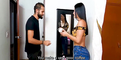 Leila Sheitan And Salome Gil - My Stepcousin Gives A Massage And He Fucks Me 11 Min