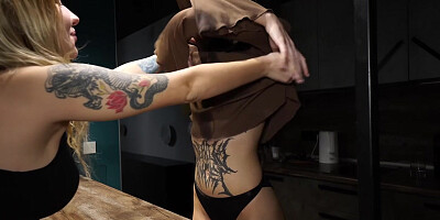 Lesbian Best Friends Get Wet and Wild Having Sex in the Shower