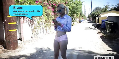 Energetic Jessie Saint at hardcore action